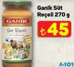 GANİK SÜT REÇELİ 270 G GANİK SÜT REÇELİ 270 G